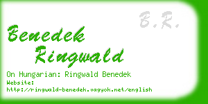 benedek ringwald business card